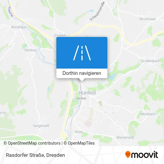 Rasdorfer Straße Karte