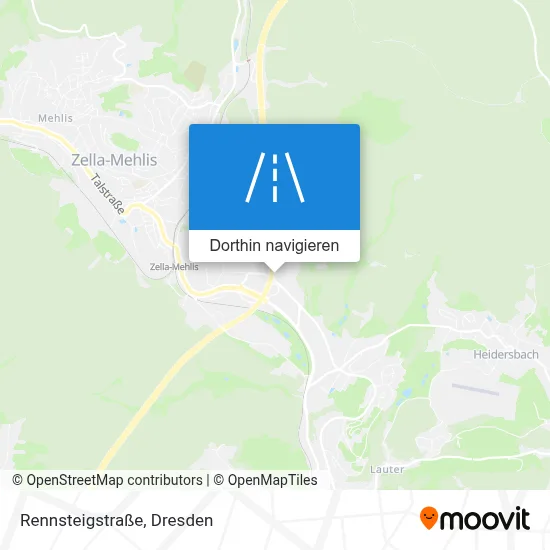 Rennsteigstraße Karte