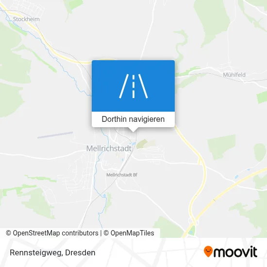 Rennsteigweg Karte