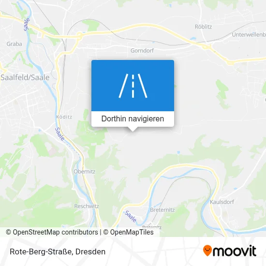 Rote-Berg-Straße Karte