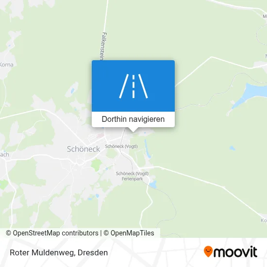 Roter Muldenweg Karte