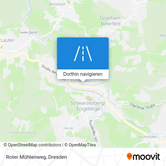 Roter Mühlenweg Karte