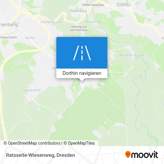 Ratsseite-Wiesenweg Karte