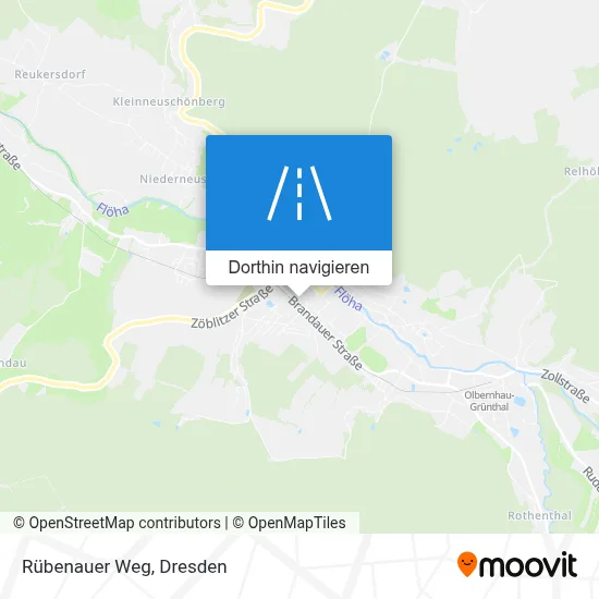 Rübenauer Weg Karte