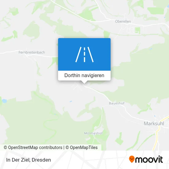 In Der Ziel Karte