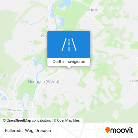 Fülleroder Weg Karte