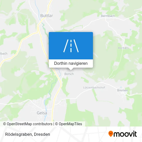 Rödelsgraben Karte