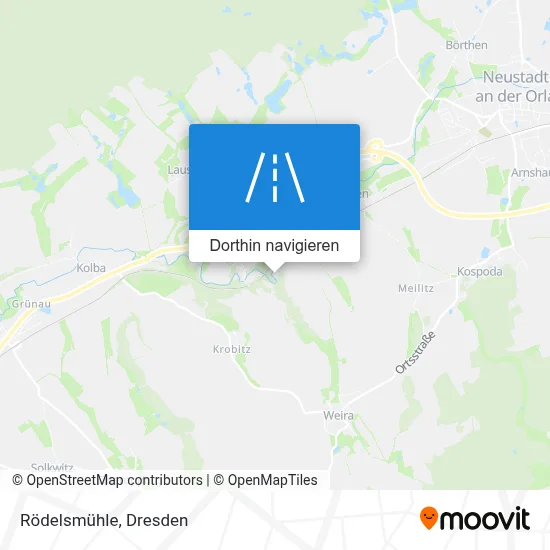 Rödelsmühle Karte