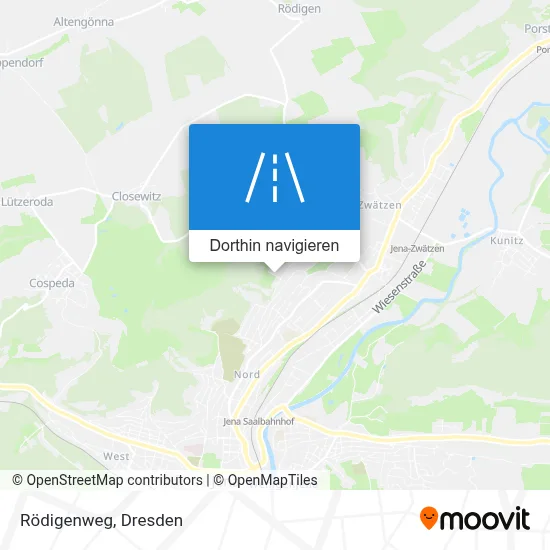 Rödigenweg Karte