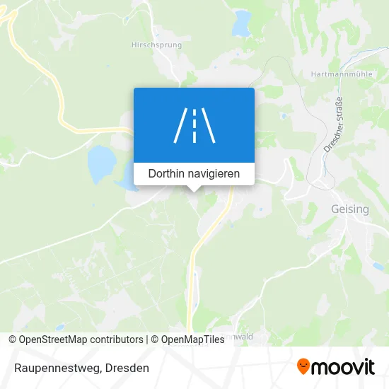 Raupennestweg Karte