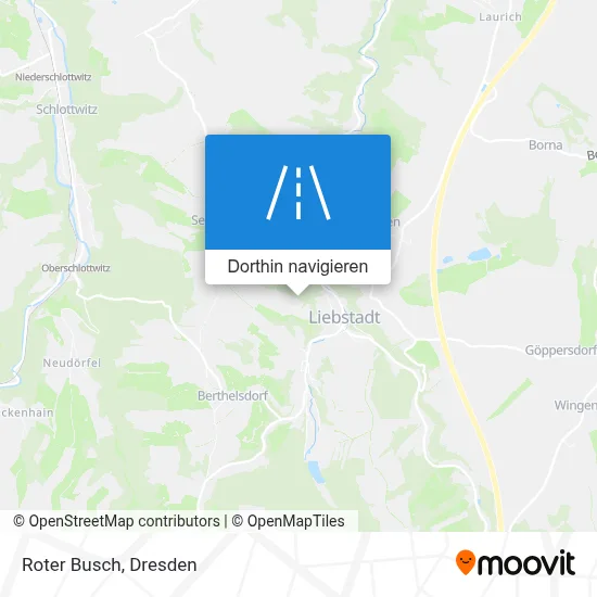 Roter Busch Karte
