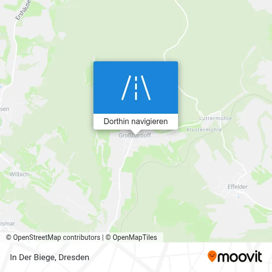 In Der Biege Karte