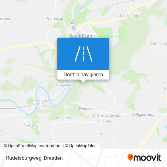 Rudelsburgweg Karte
