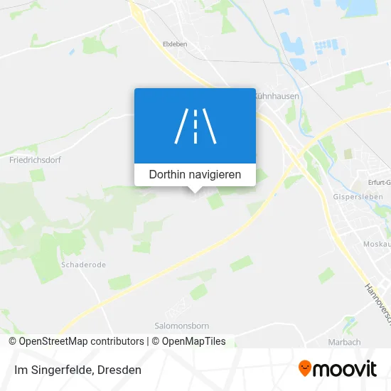 Im Singerfelde Karte