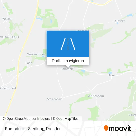 Romsdorfer Siedlung Karte
