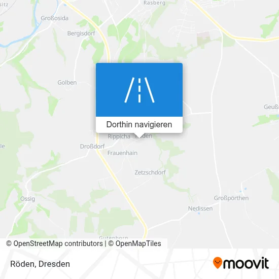 Röden Karte
