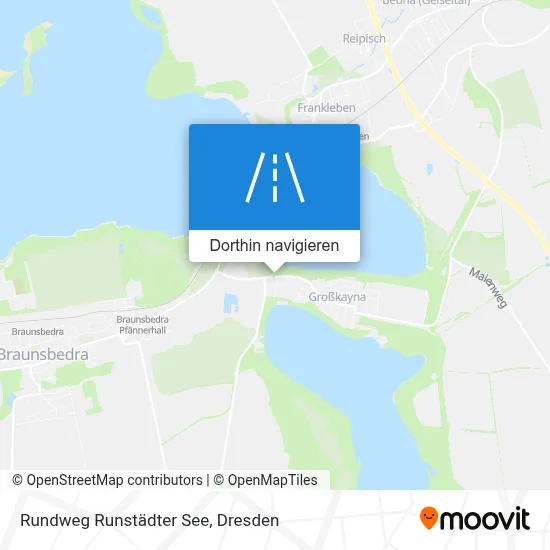 Rundweg Runstädter See Karte