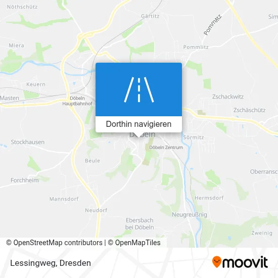 Lessingweg Karte