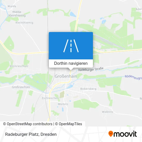 Radeburger Platz Karte