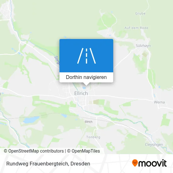 Rundweg Frauenbergteich Karte