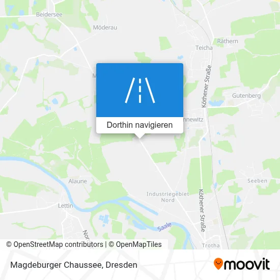 Magdeburger Chaussee Karte