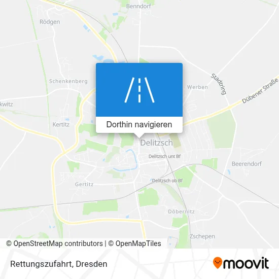 Rettungszufahrt Karte