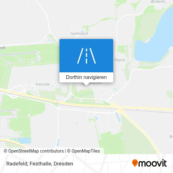 Radefeld, Festhalle Karte