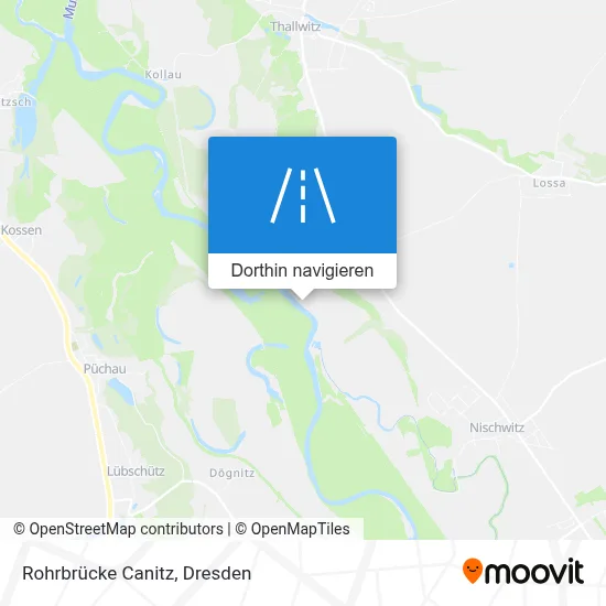 Rohrbrücke Canitz Karte