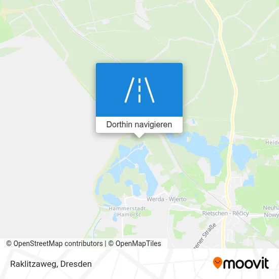 Raklitzaweg Karte