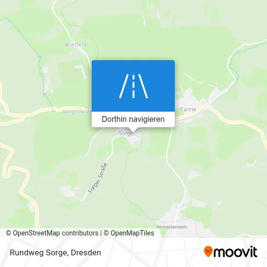Rundweg Sorge Karte