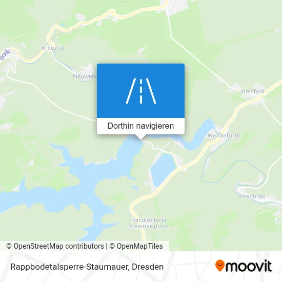 Rappbodetalsperre-Staumauer Karte
