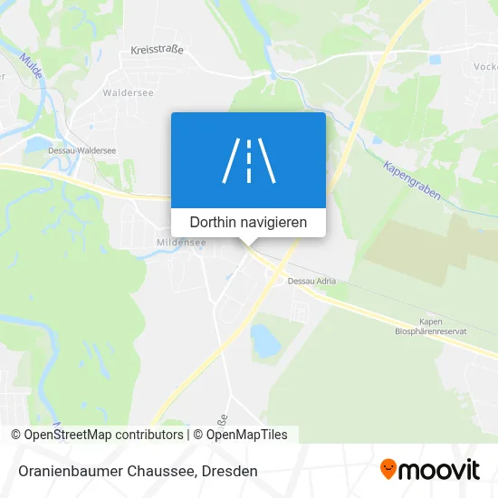 Oranienbaumer Chaussee Karte