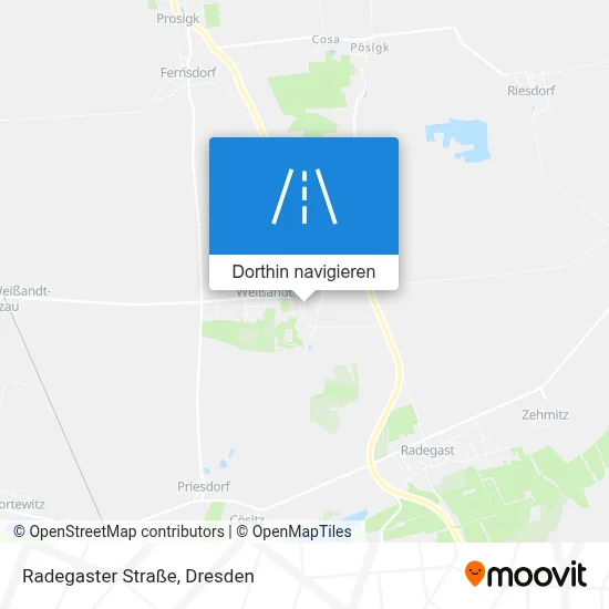 Radegaster Straße Karte