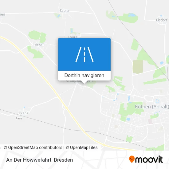 An Der Howwefahrt Karte