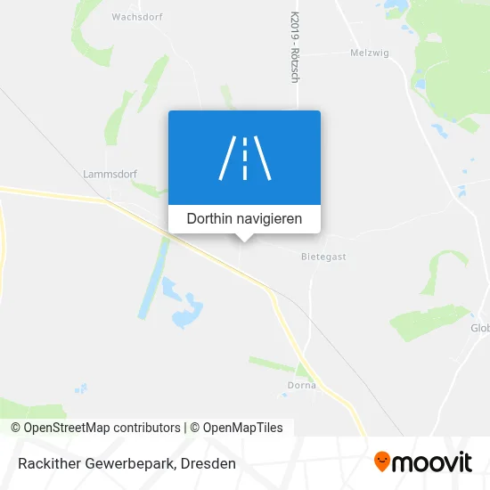 Rackither Gewerbepark Karte