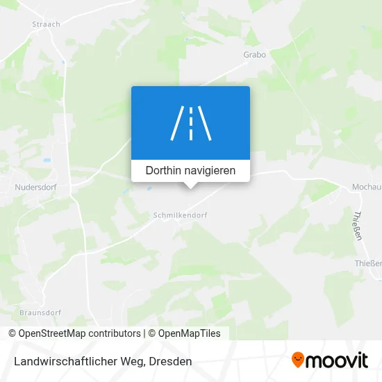Landwirschaftlicher Weg Karte