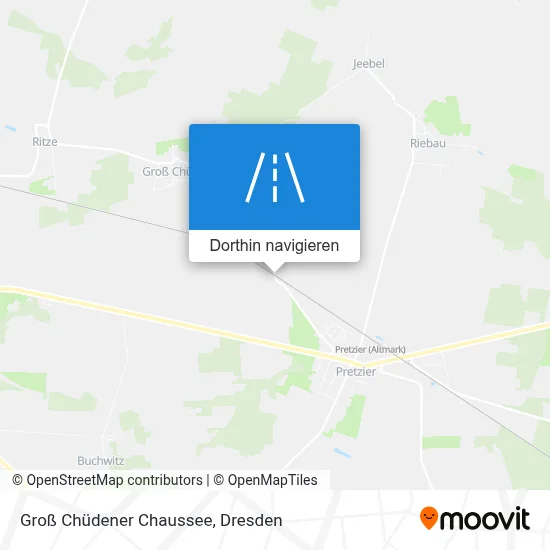 Groß Chüdener Chaussee Karte