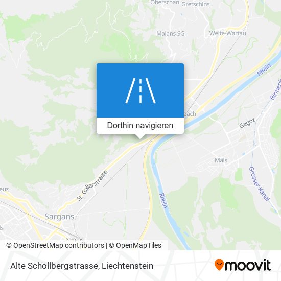 Alte Schollbergstrasse Karte