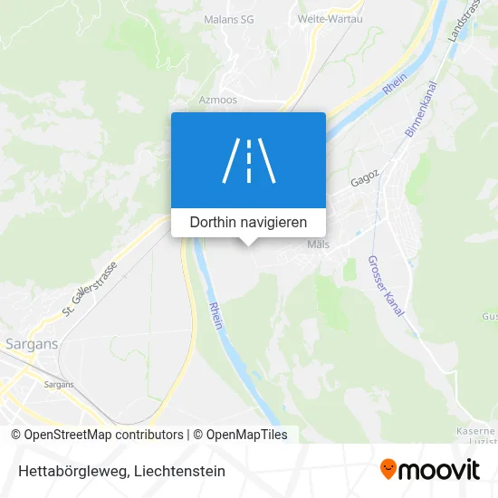 Hettabörgleweg Karte