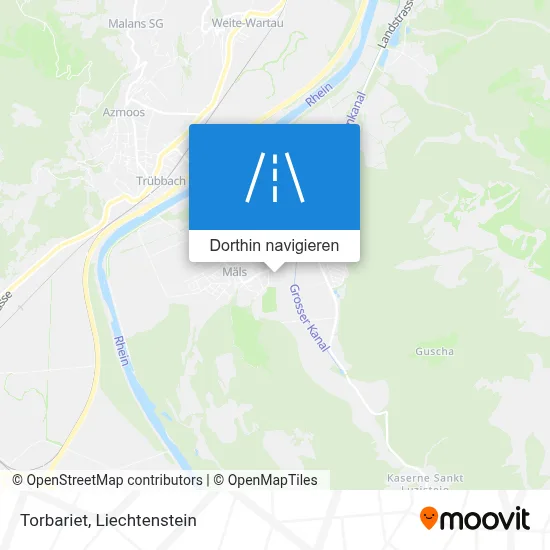 Torbariet Karte