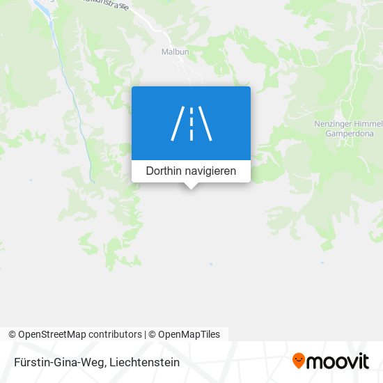 Fürstin-Gina-Weg Karte