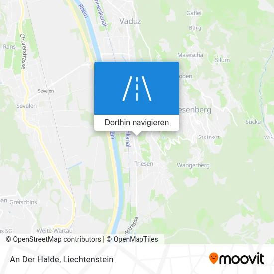 An Der Halde Karte