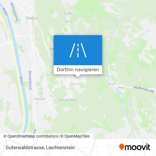 Guferwaldstrasse Karte