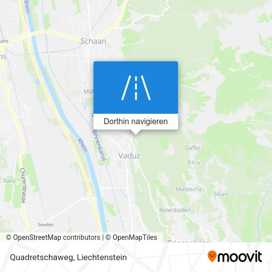 Quadretschaweg Karte