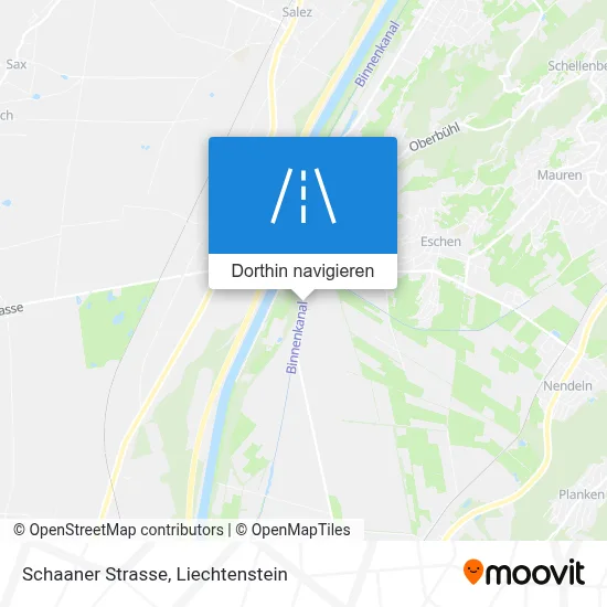 Schaaner Strasse Karte