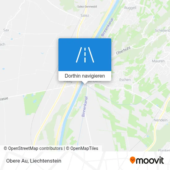 Obere Au Karte