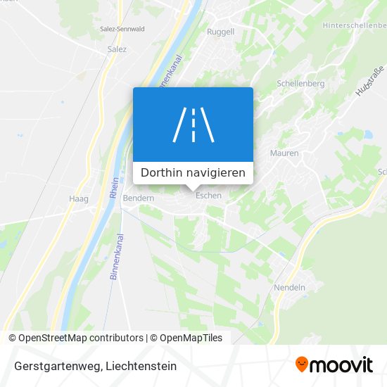 Gerstgartenweg Karte