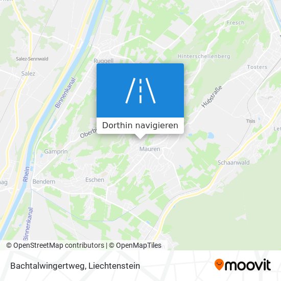 Bachtalwingertweg Karte