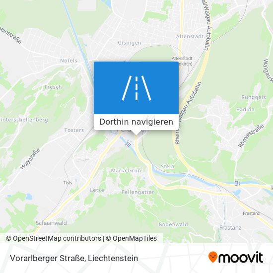 Vorarlberger Straße Karte