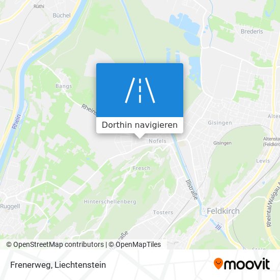 Frenerweg Karte
